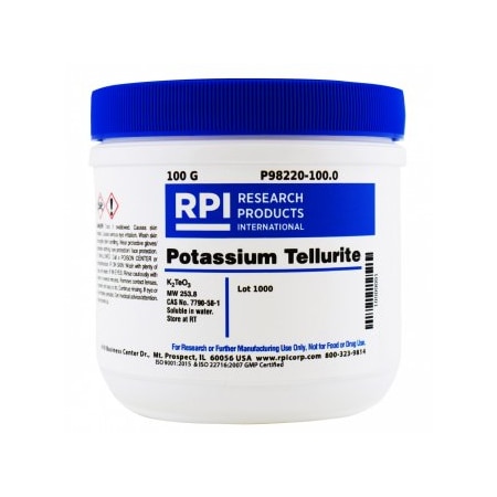 Rpi Potassium Tellurite, 100 g P98220-100.0